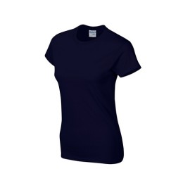Glidan midnight blue 032 short sleeved women' s round neck collar t-shirt 76000L printed LOGO letters embroiderytee shirt tshirts supplier Hong Kong tailor made price Glidan midnight blue 032 short sleeved women' s round neck collar t-shirt 76000L printed LOGO letters embroiderytee shirt tshirts supplier Hong Kong tailor made price